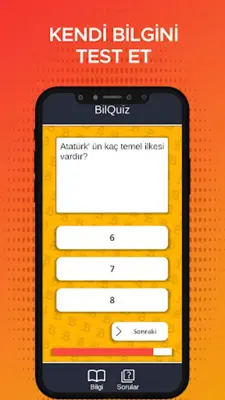 BilQuiz android App screenshot 1